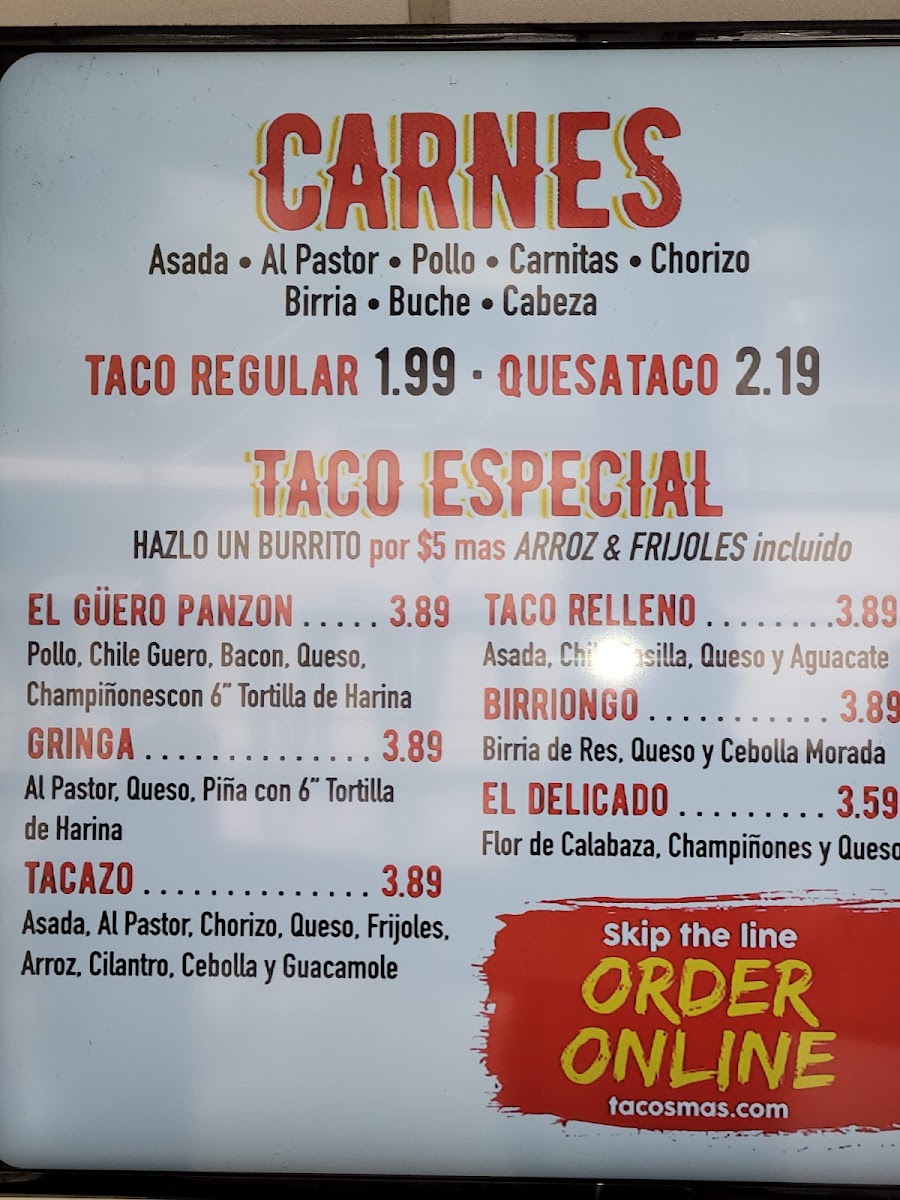Tacos Y Más Menu - Image 4